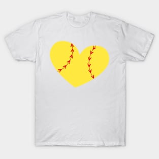 Softball Heart T-Shirt